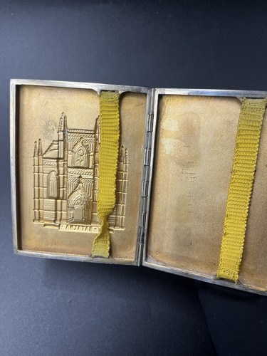 Batalha Monastery Relief Srebro szterlingowe Papierośnica 125 gramów Portugalska 3x4" - Zdjęcie 17 z 24