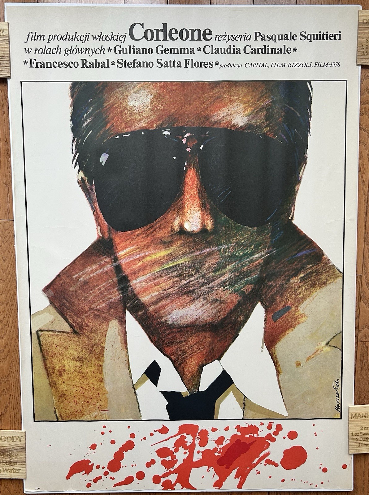Polish Movie Poster Corleone 1978 B1 Marszałek Original