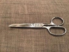Vintage MONARCH 5100 7 Scissors- Made in ITALY Chrome Barber