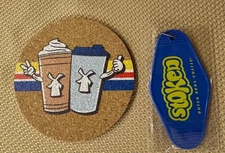 Dutch Bros 2025 Grand Opening 1 Coaster and 1 Keychain 