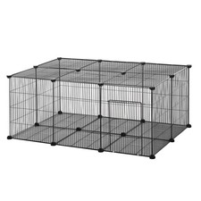 PawHut DIY Pet Playpen Cage 22Piece w/Door Bunny Chinchilla Hedgehog Refurbished
