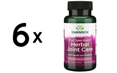 6 x Swanson Full Spectrum Herbal Joint Care - 60 caps (130,53 EUR/kg)