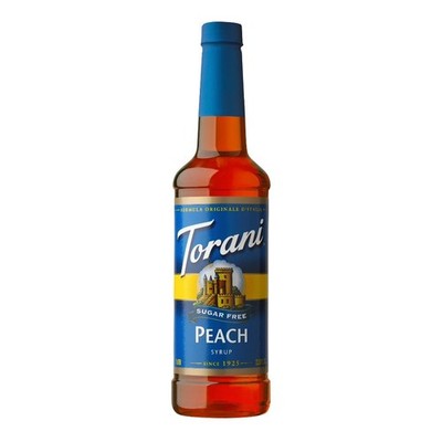 Sugar Free Peach Flavoring Syrup for Drinks and Desserts 25.4 fl oz Large Bottle