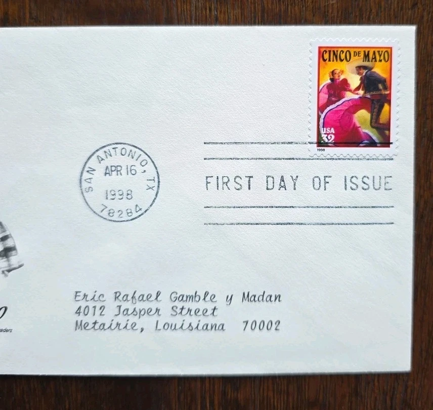 US FDC # 3203 Cinco De Mayo 1998. - Image 4 of 4