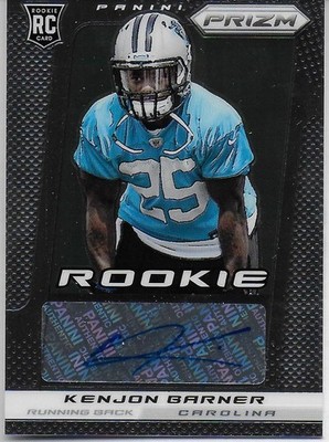 2013 Prizm ROOKIE Autograph KENJON BARNER Oregon Ducks Eagles Chargers Panthers