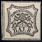 1852 PONTIFICAL STATE 8 BAJ WHITE NO. 9 NEW MLH MF132149
