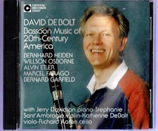 CRYSTAL RECORDS DAVID DEBOLT - BASSOON MUSIC OF 20th CENTURY AMERICA