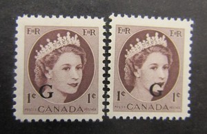 nystamps Canada Stamp # O40 O40ii Mint OG NH   L24x454