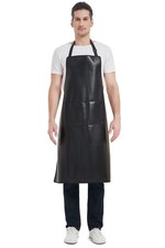 Waterproof Apron, Heavy Duty Work Apron, Artificial Leather Apron Ideal for C...