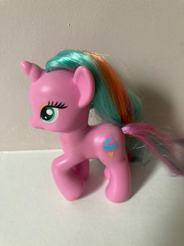 My Little Pony Sweetie Swirl Brushable G4 Unicorn Pink Sparkle Ice Cream MLP - Photo 2/4