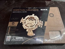 ROKR Perpetual Calendar Mechanical Gears LK201 3D Wooden Puzzle
