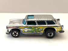 HOT WHEELS ALIVE 55 NOMAD CHROME FROM 1973 HONG KONG BLACKWALL