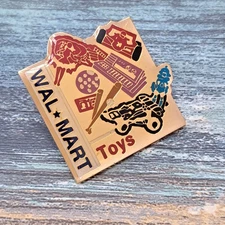 Walmart Associate Employee Pin - Toys Department Dolls Cars Bats