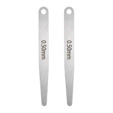 2pcs Metric Thickness Feeler Gauge 0.5mm Single Blade Tapered Feeler Gauge