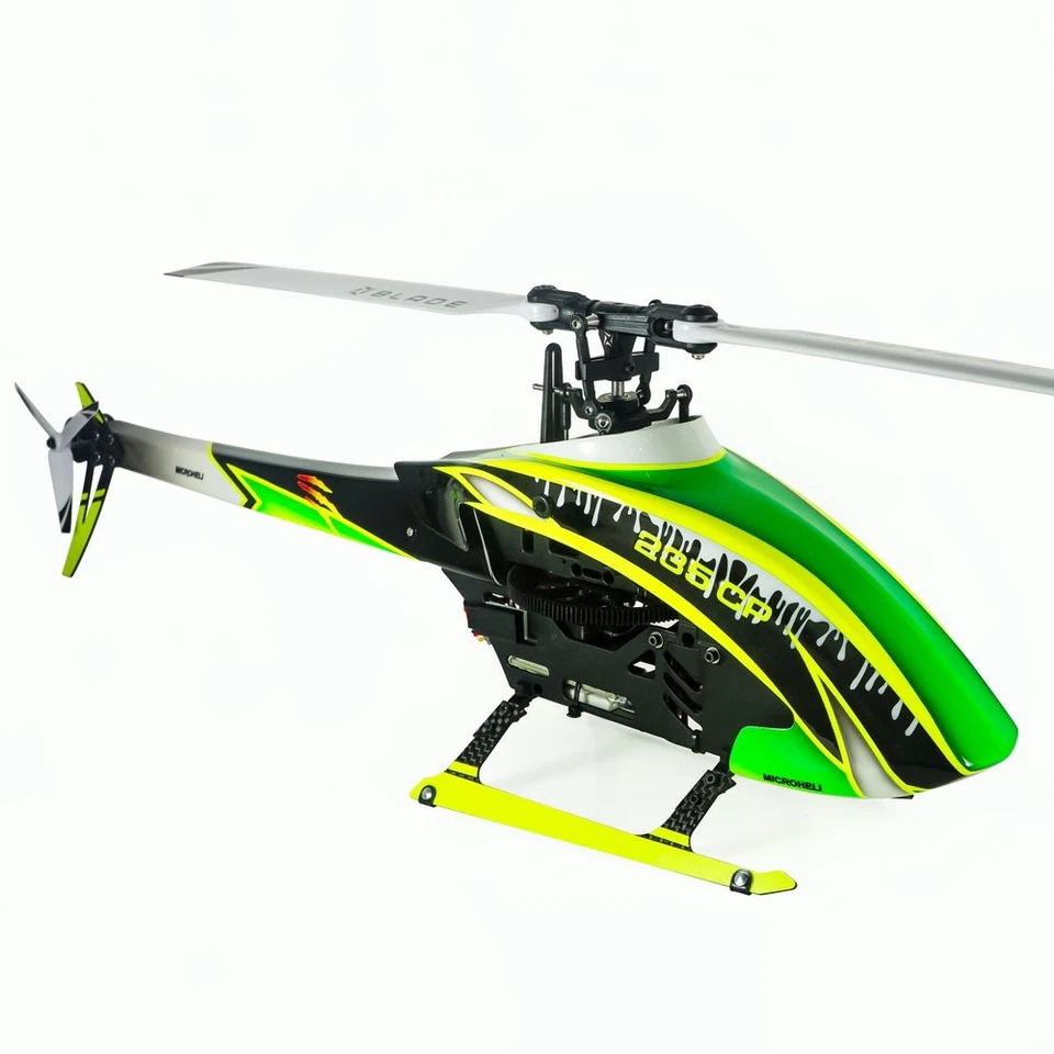 Combo de fuselaje rayado verde fibra de vidrio aerógrafo MH - BLADE REVOLUTION 235 CP Foto 2 de 2