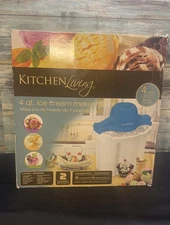 Kitchen Living 4QT. Ice Cream Maker