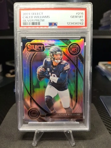 CALEB WILLIAMS ROOKIE Club Level Silver Prizm PSA 10 - 2024 Select