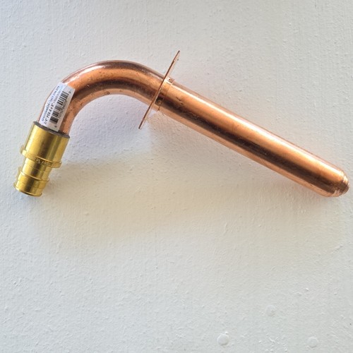 3/4" Copper Brass 90° Elbow Adapter Pipe Fitting 8" Unfinished