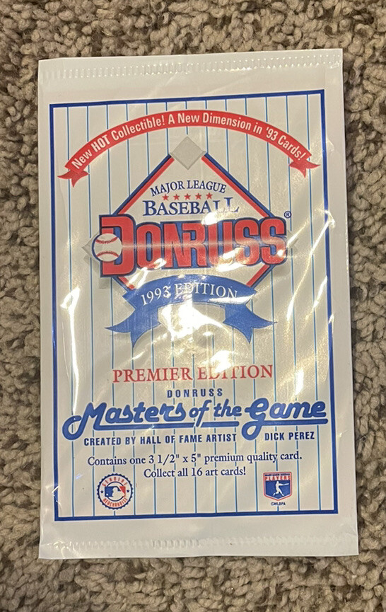 1993 Donruss MASTERS OF THE GAME Unopened Wax Pack CAL RIPKEN Showing Top M4