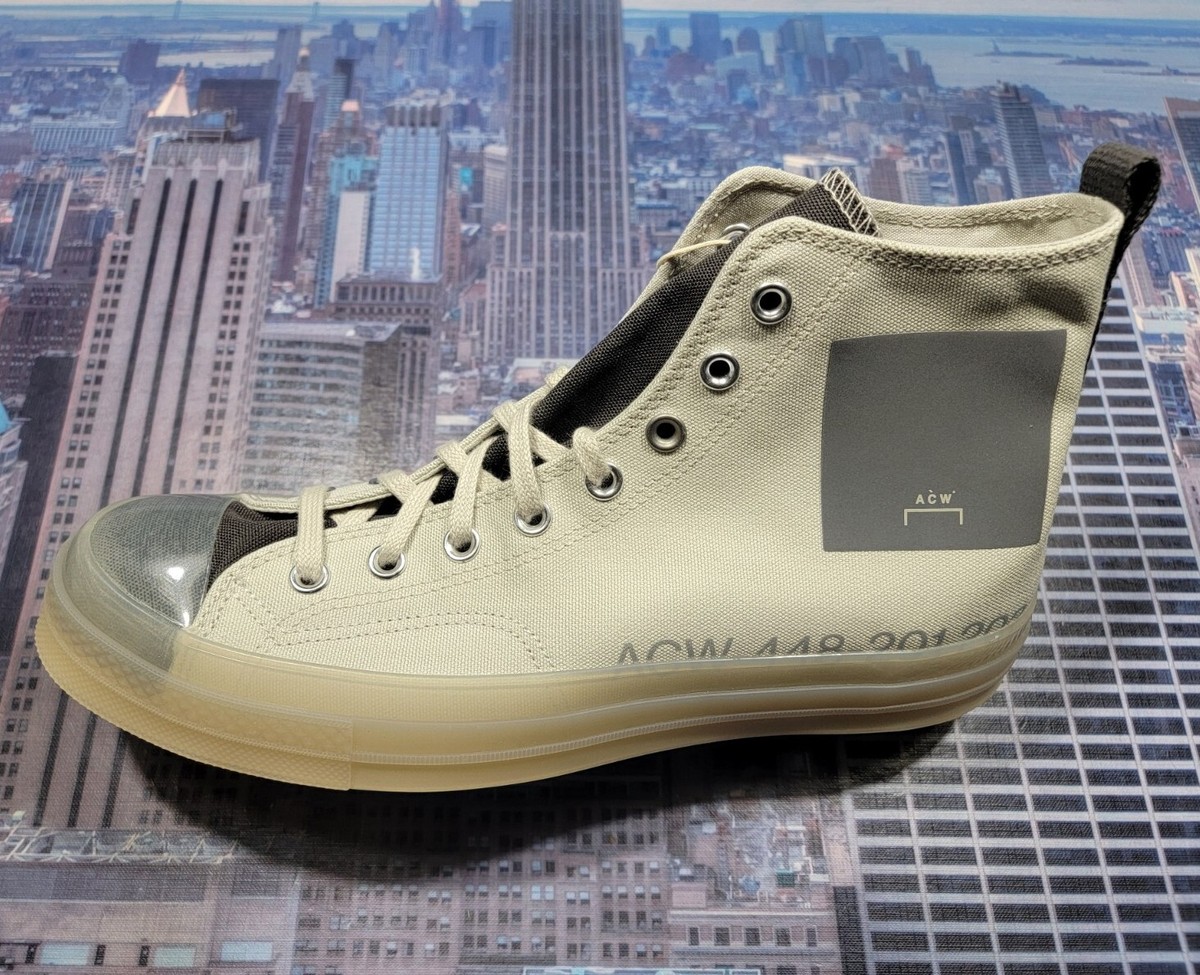 Converse x A-Cold-Wall ACW Chuck 70 High Silver Birch Mens Size 8