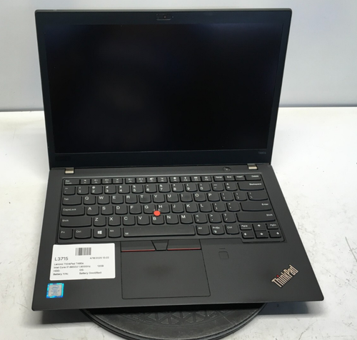 Lenovo ThinkPad T480s Intel Core i7-8650U 1.900GHz 12GB NO HDD