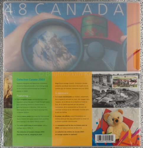 Jahressammlung Kanada 2003 mit Marken Wert 26,15$ - Hardcover ungeöffnet - #4705 - Bild 2 von 2