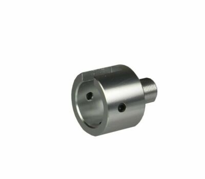 Silver Ruger .22 Mark 1-3 I-III 1/2x28 TPI Muzzle Adapter for Bull Barrel 