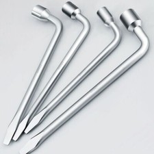 17/19/21/22/24mm 2 End L Type Socket Wrench Tire Wheel Lug Nut Wrench Spanner