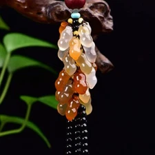 Pendant Interior Decoration Natural Jade Chalcedony Car Mounted Pendant