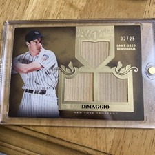 Joe Dimaggio 2011 Topps Tier One Game Used Triple Bat Relic #TSR-5 02/25