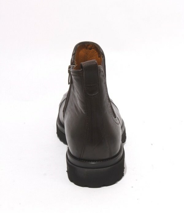 Roberto Serpentini 50402a Brown Black Leather Elastic Zip  display picture 3