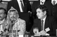 Yasser Arafat attending a press conference in Tokyo OLD PHOTO 1