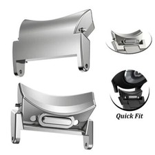 2Pcs/Kit Metal Connector Fit For Samsung Watch 4 5 6 Steel Quick Adapter 22/20mm