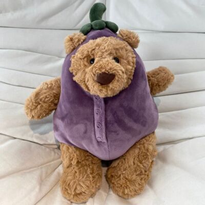 Bartholomew Bear Aubergine Plush Doll Cute Soft Stuffed Animal Doll Toys Gifts