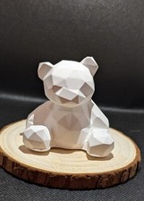 Paint Your Own Pottery with 6 Paint on a strip and brush - Geometric Bear
