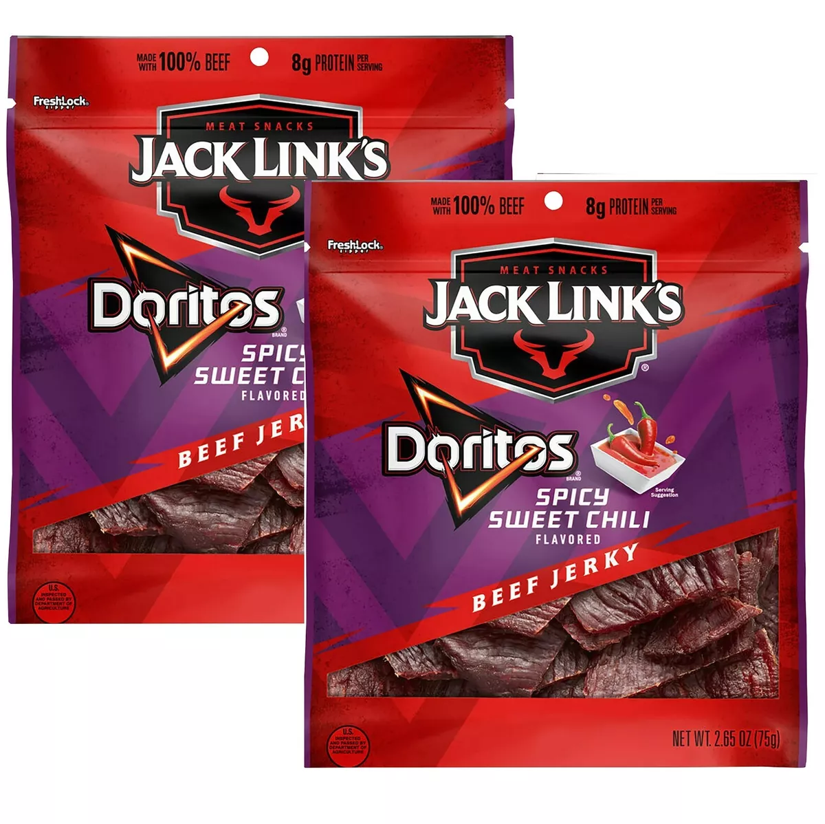 Jack Link's Doritos Spicy Sweet Chili Beef Jerky Links 2.65oz 2