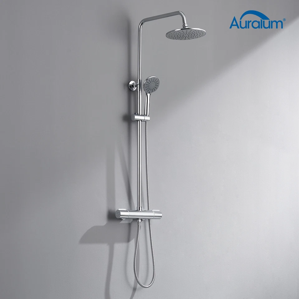 Sistema doccia con termostato rubinetto doccia massaggio doccia a pioggia set doccia doccetta - Immagine 2 di 4