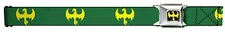 Seat Belt Buckle 1.5" x 24-38" Marvel Comics Iron Fist Logo WMC056