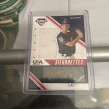 2020 Panini USA Baseball Stars & Stripes Jaron Nevarez Signatures Black Gold /44