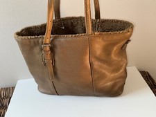 Fred's Bruder Shopper INSIDE OUT Olive Handtasche Leder-Tasche 201904 | 10002-07