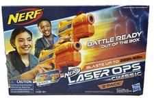 NERF Laser OPS Classic Ion Blaster 2-Pack Lazer Tag Blasts Up To 225ft Hasbro