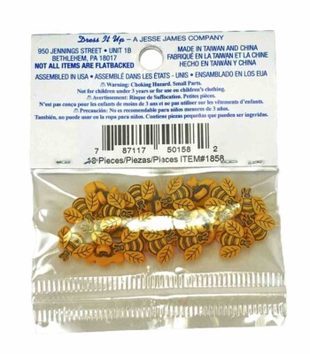 Bottoni A Forma Di Ape Dress It Up: Confezione Piccola Per Scrapbooking E Cucito, Colore Giallo - 3