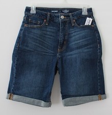 Old Navy Womens High Rise OG Straight Jean Shorts Blue Size 4 NWT