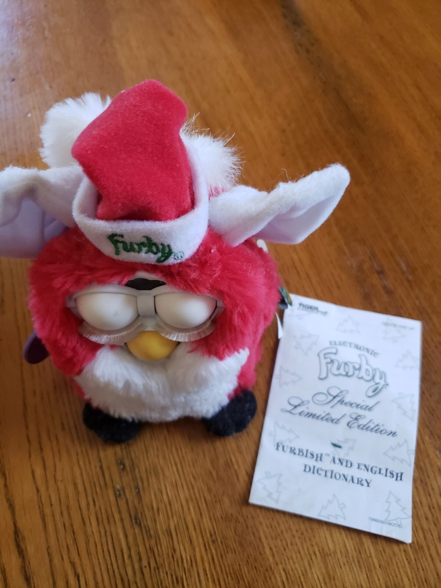 Vintage Furby Red White Special Limited Edition Christmas