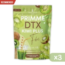 3X Primme DTX Kiwi Plus Fiber Powder Fat Weight Control Management.