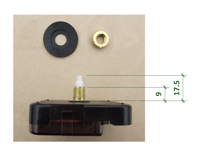 Quartz clock movement, Young Town 12888, medium shaft 16mm, choice of  fixing | eBay