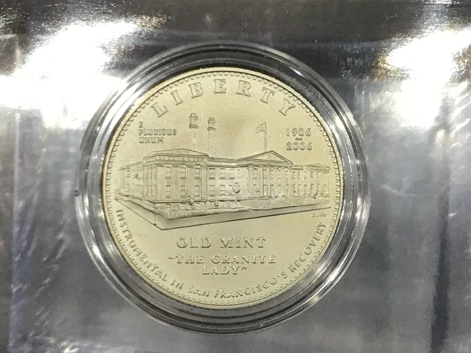 2006-S Old San Francisco Mint Commemorative Silver Dollar Gem BU   B1033 - Image 2 of 4