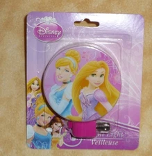NEW disney rapunzel & cinderella pink purple night light Rotary Shade Snaps Off
