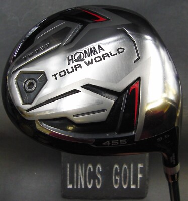 Honma Tour World TW737 455 9.5° Driver Stiff Graphite Shaft Golf Pride Grip Honma Tour World TW737 455 9.5° Driver Stiff Graphite Shaft Golf Pride Grip