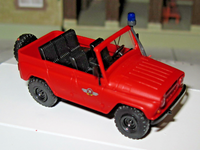 Busch 52103 - Uaz 469 - GeläNdewagen Offen - Freiwillge Feuerwehr - Ddr